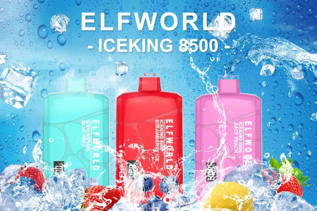 Elfworld Iceking 8500 LED Display Smart Pure Taste Multi-Flavors Orion Box Dual Color Shell Crystal Disposable Vape Dazzle 9000 Puff Bar Hot Selling Lost Vape