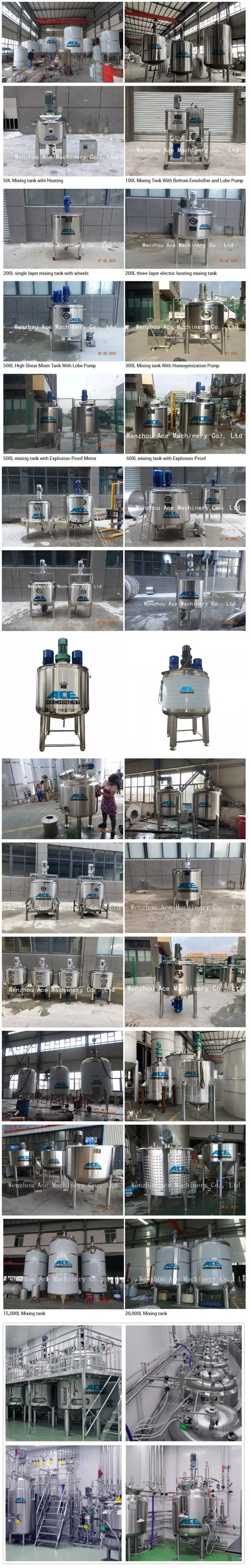 Best Price 1000L Face Cream Emulsion Ketchup Chilli Paste Mayonnaise Making Machine Vacuum Homogenizer