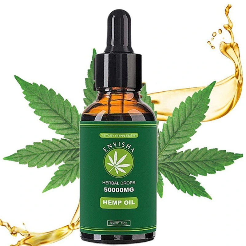 100% Pure Organic Therapeutic Grade 50000mg Hemp Oil for Pain Relief Anxiety Sleep Anti Inflammatory Extract Drops Seed Oil