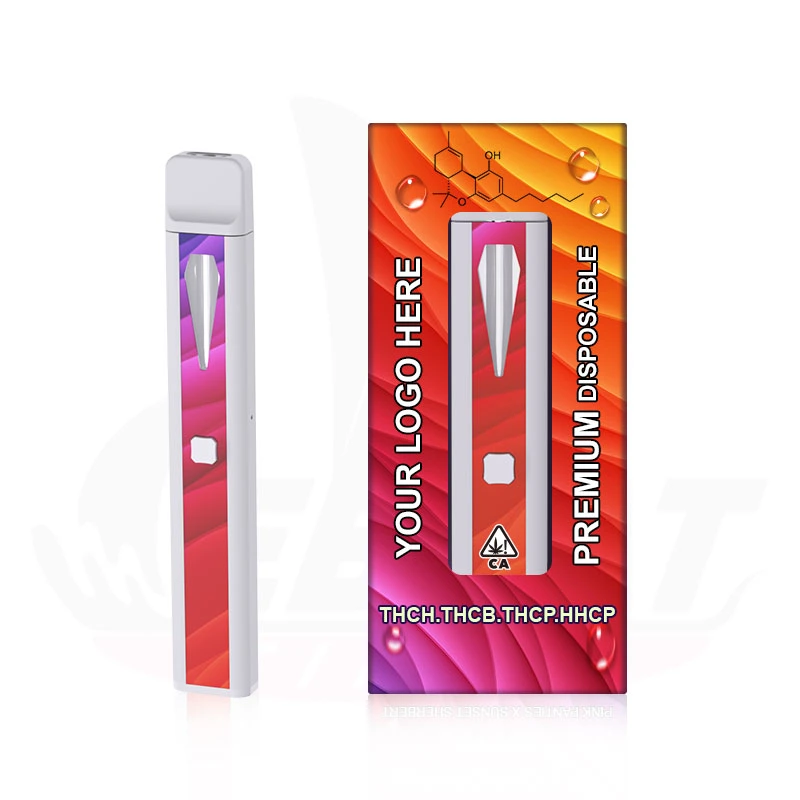 2ml Empty Vape Pen Pod System Preheat Button Delta Hhc Disposable Vape