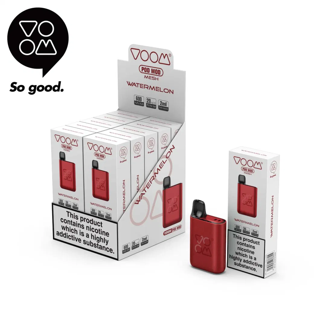 Voom Pod Mod Factory Itsuwa Tpd Disposable Closed System Type-C Charge Fruit Flavours Mesh Coil Replacement Vape