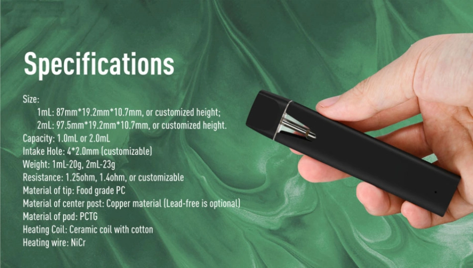 Rhy-D014 E-Cigarettes Vapor Disposable Vape Pen 2ml Preheat Mini Disposable Vaporizer E-Cigarette Chargeable Vapes