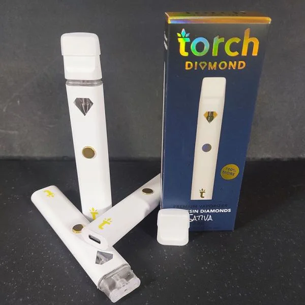 Wholesale E Cigarettes Rechargeable Disposable Pens Type C 2ml Disposable Vape Pen Device Thick Oil Torch Diamond Vapes