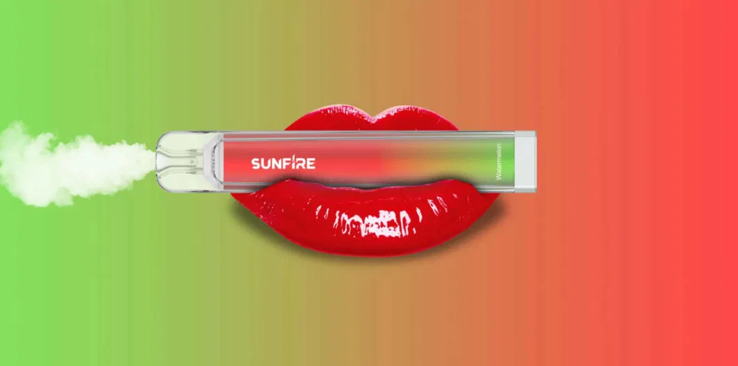 Sunfire Disposable Vape 600 Puffs Prefilled Vapour Crystal Bar 600 Puff 2ml Vapes Design Vape Pen 2% 20mg Mesh Coil Vaporizer Pen