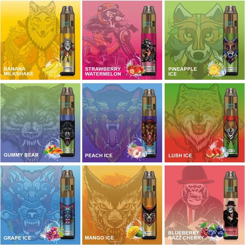 Magic Dragon Disposable Vapes 7000 Puffs Nicotine 6 Colors RGB Light Tobacco License Company