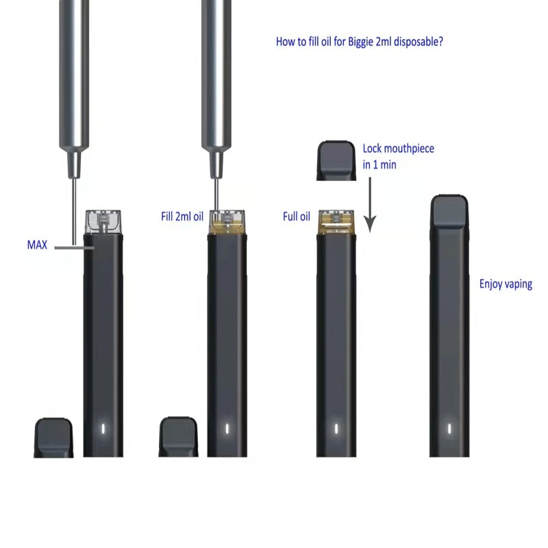 New Arrival of 2ml Pen Ceramic Coil Disposable Vaporizer Pod System Bottom USB Charging Cbdvapepen Live Resin Rosin Wax