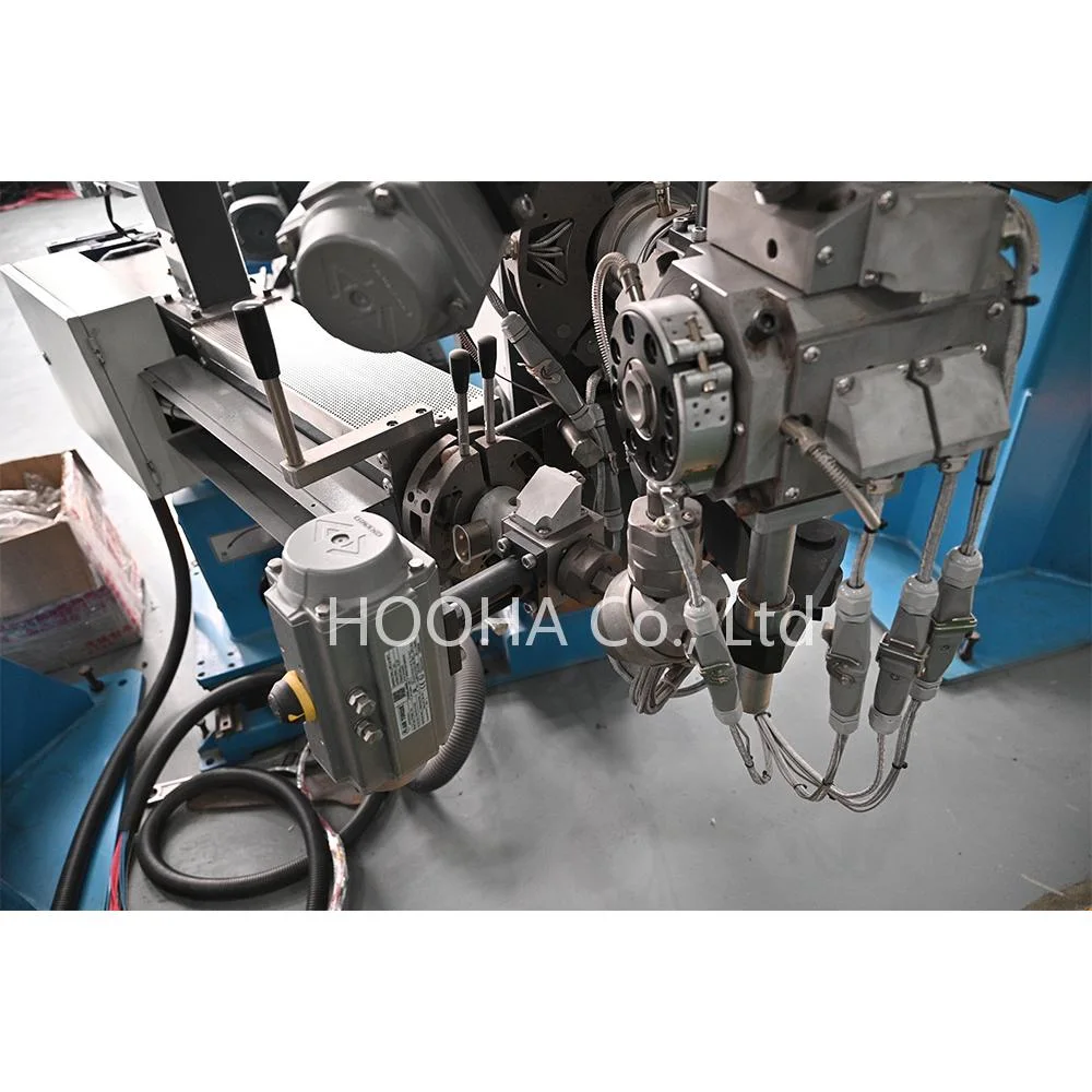 Skin-Foam-Skin CAT6A-8 LAN Cable Making Machine Physical Foaming Insulation Machine