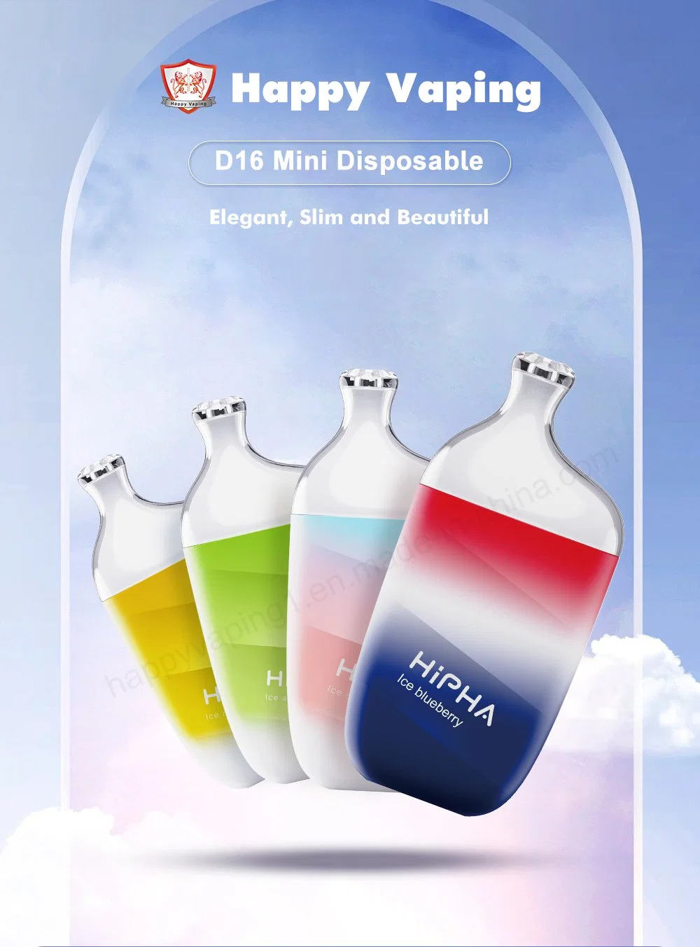 Hot Selling Happy Vaping Mini Prefilled Fruit Flavors Tpd Compliant Vape Pod System Replaceable Delta Liquid 2 Ml Cartridge