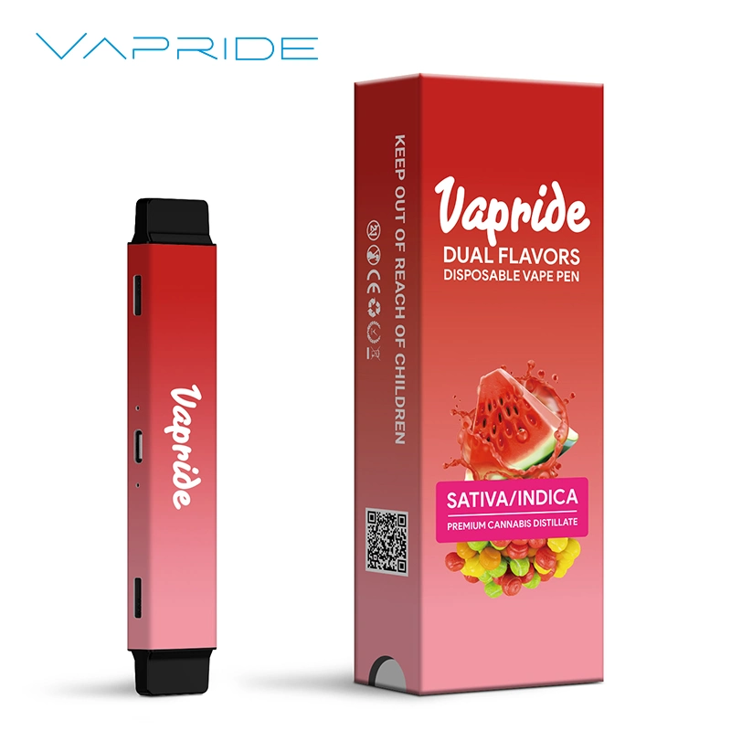 Made in China Disposable Vape Pod System Custom Brand 1ml+1ml Dual Tanks 2 Flavors Disposable Vape Pod Electronic Cigarette Vape Wholesale Disposable Vape