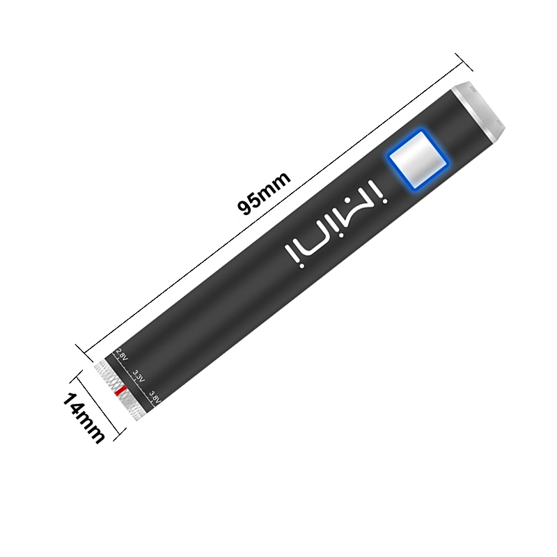Imini Wholesale 510 Vape Pen Battery Variable Voltage Electronic Cigarette 510 Thread 650mAh Vape Battery Type-C Cartridge Battery Dual USB 510 Battery for Cart