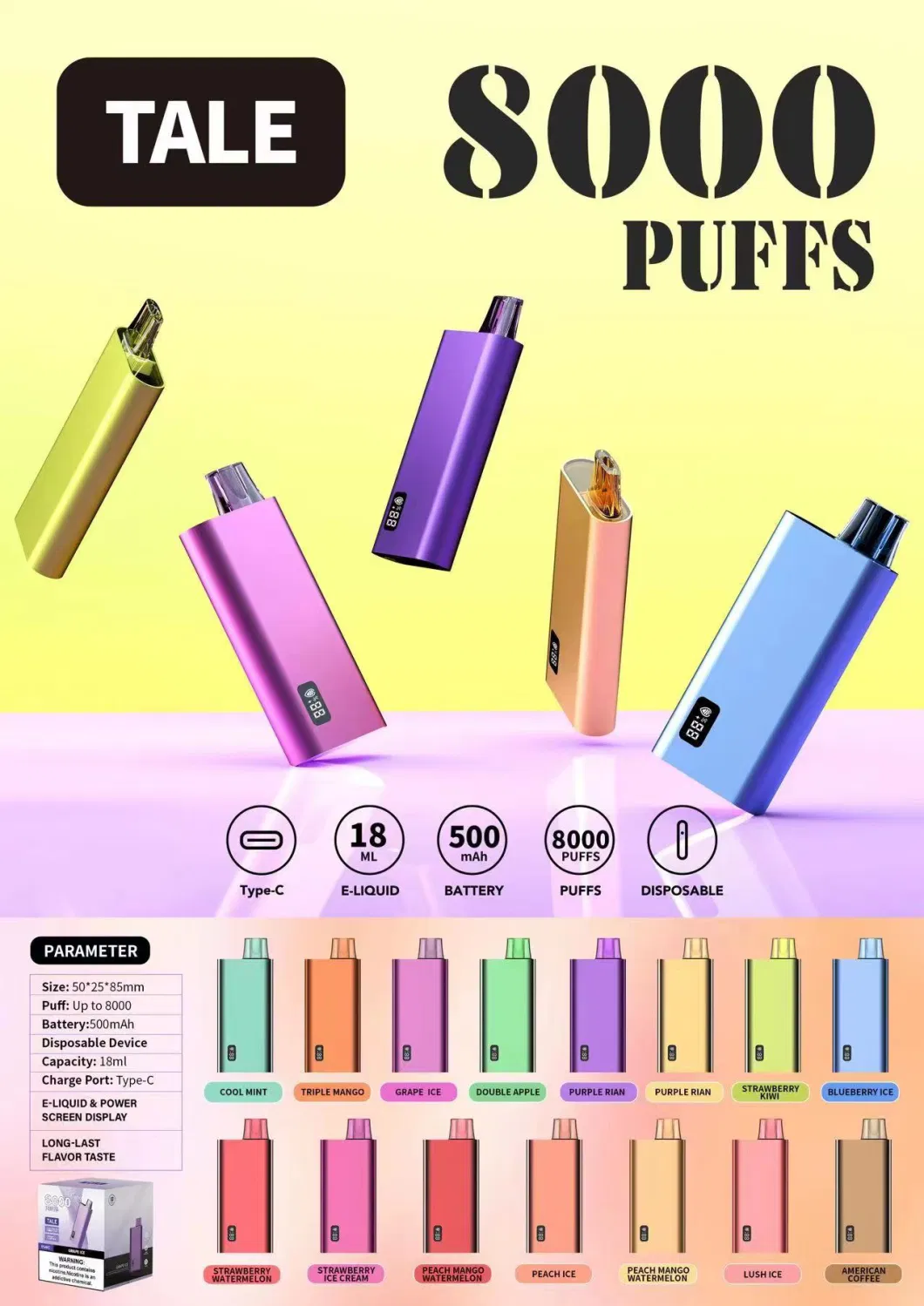 OEM LED Smart Display E Cigarette Waka Elfworld Hookah Price 8000 Puffs Disposable Vape Pen Factory Cheap Vapes