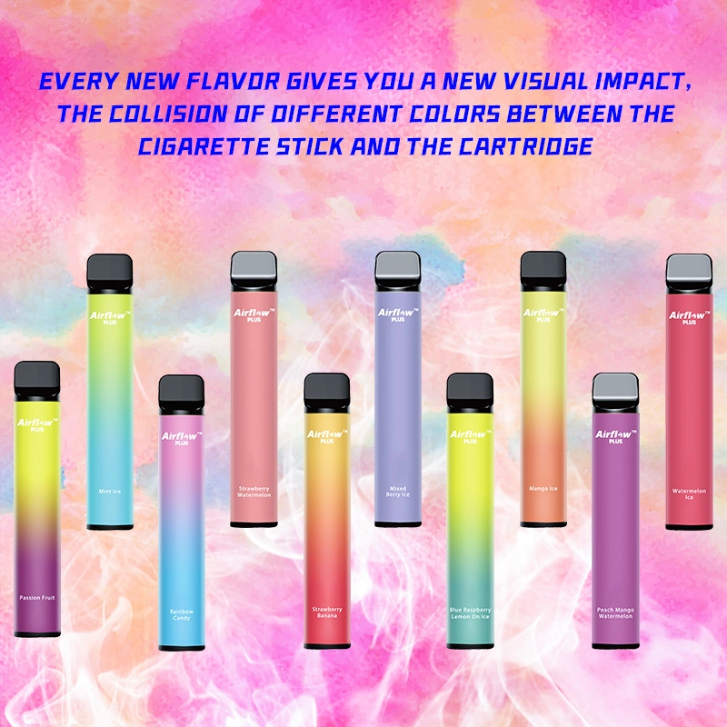 100% High Quality Airflow Plus Disposable Vape Pen 800puffs with Security Code