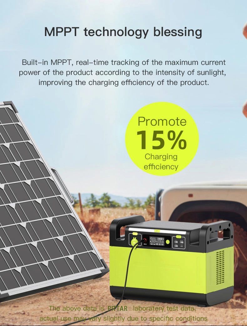 Portable 500W Solar Energy System with LED Lighting USB Phone Charging Battery