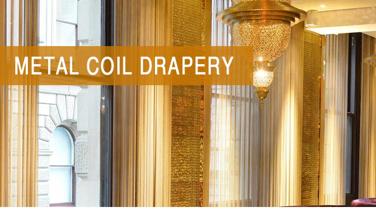 Architective Metal Mesh Curtain Coil Drapery