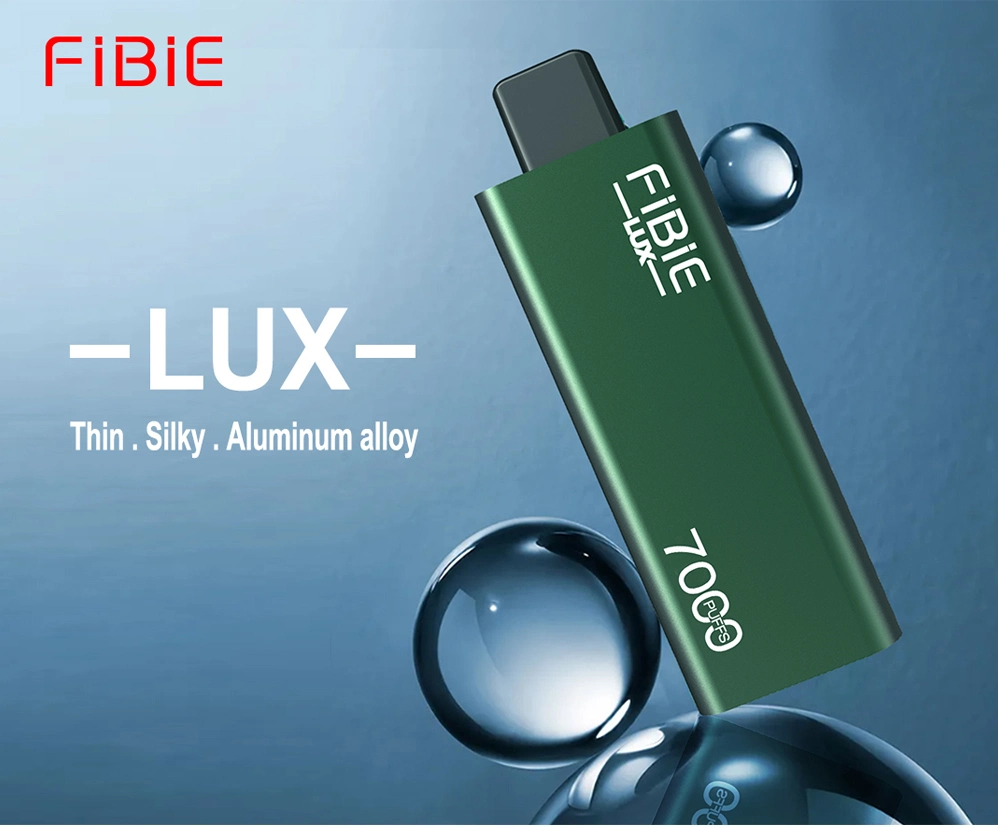 Fibie Lux Wholesales Price Rechargeable Disposable Vape 7000 Puff 7K Puffs Mesh Coil 10ml Vaporizer Pod Strawberry Kiwi Flavour