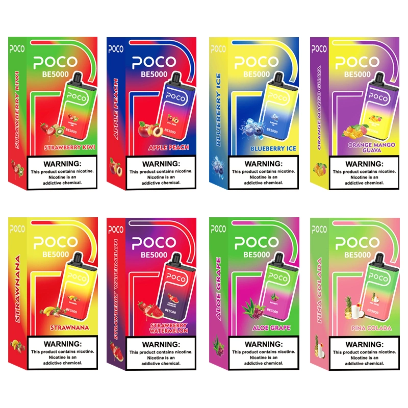 5000puff Bar Wholesale Vaporizador Desechable Poco Disposable Vaporizer Vape Pen for E-Cigarette