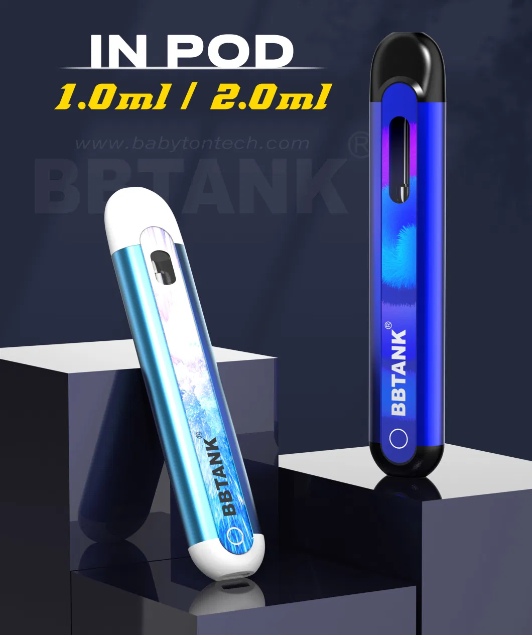 2023 Newest Vapes Vaporizer 2 Ml Bbtank Vape Pen Rechargeable Pod System 350mAh Bbtank in Pod