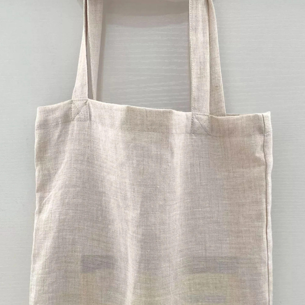 Sustainable Biodegradable Natural Fiber Fabric Cotton Recycled Linen Jute Hemp Tote Bag