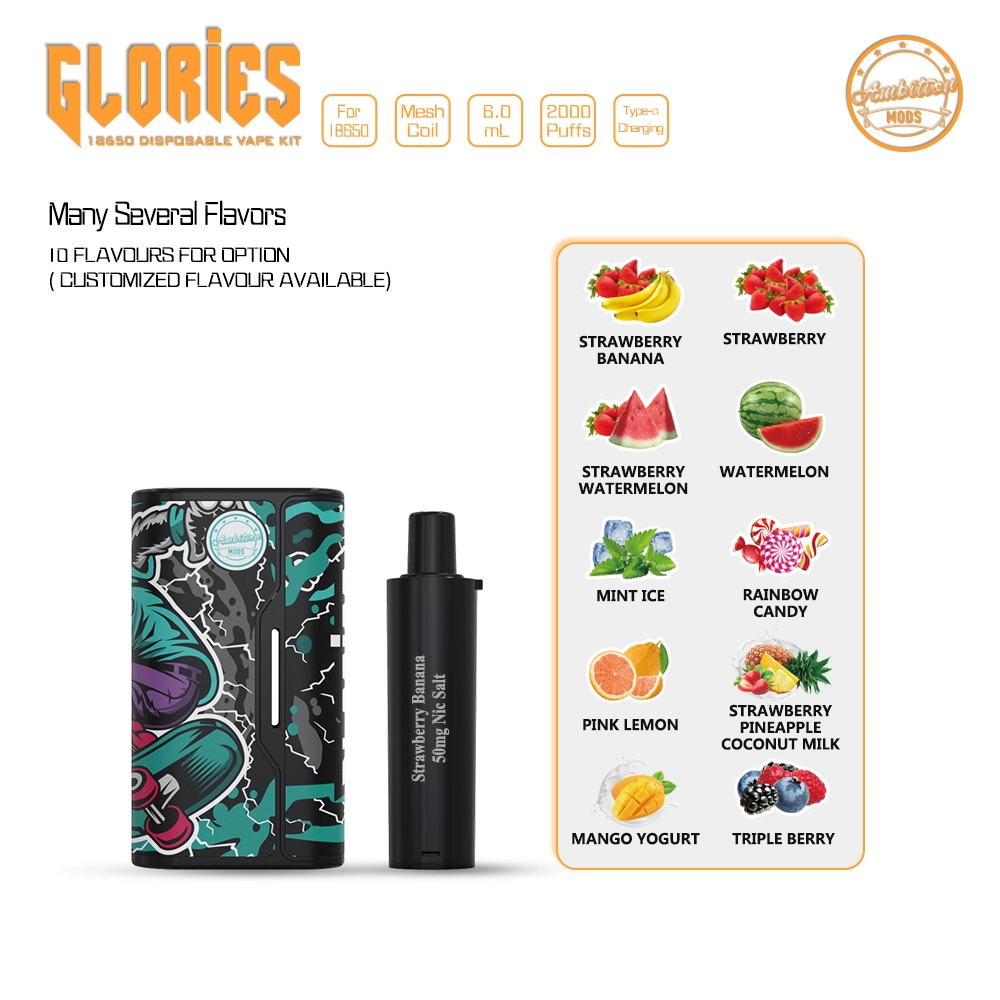 The Newest 18650 Disposable Vape Kit --Glories Kit by Ambition Mods