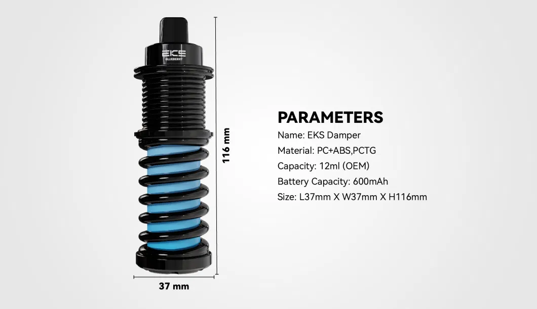 Eks Damper 12ml 7000puffs Disposable Rechargeable OEM/ODM Manufacturers Wholesale Vape Electronic Cigarette Vape