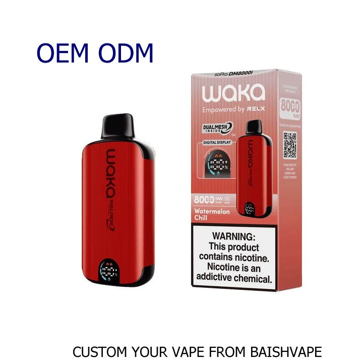 Factory Zbood Play Bar Neon Sapace Man Box Turn Smpo Atomizer Waka Sopro Dm8000 8000 8K Puff Disposable Vape