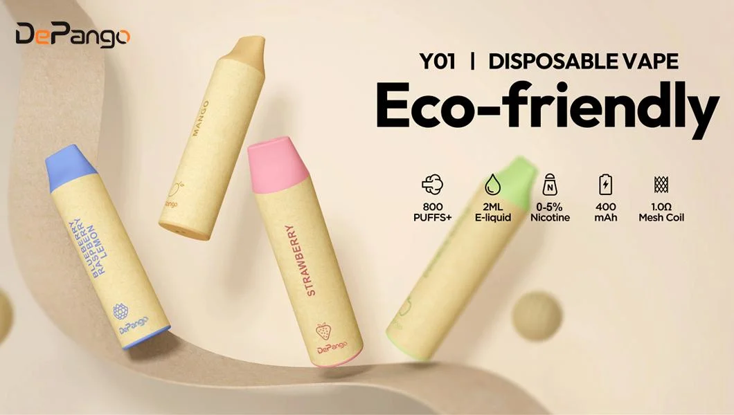 Eco-Friendly Disposable Vape 800puffs with CE Tpd Custom Flavor 2ml 400mAh Electronic Cigarette