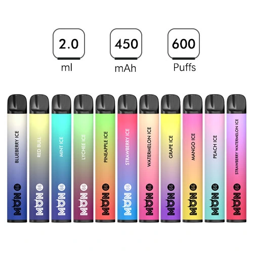 2022 The Best-Selling E Cigarette Fume Ultra Mon 600puffs Puffs Disposable Vape