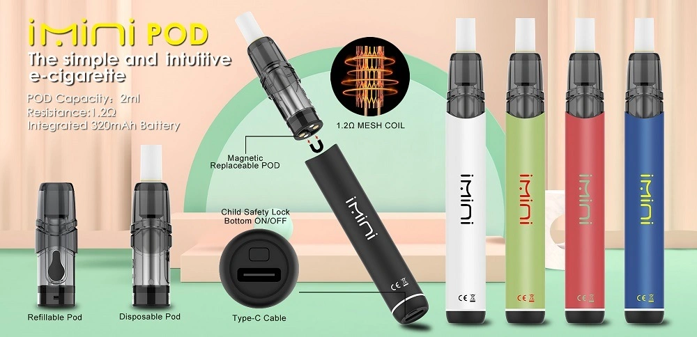 New Designed Refillable Hookah Pods System Vape Devices Vape Pen