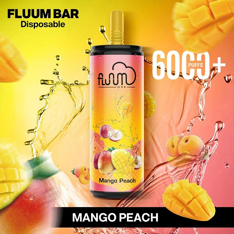 Original Fluum Bar 6000 Puff Disposable Electronic Cigarette Starter Kit Strength Vape E-Juice 15.0 Ml Battery 600mAh Disposalbe