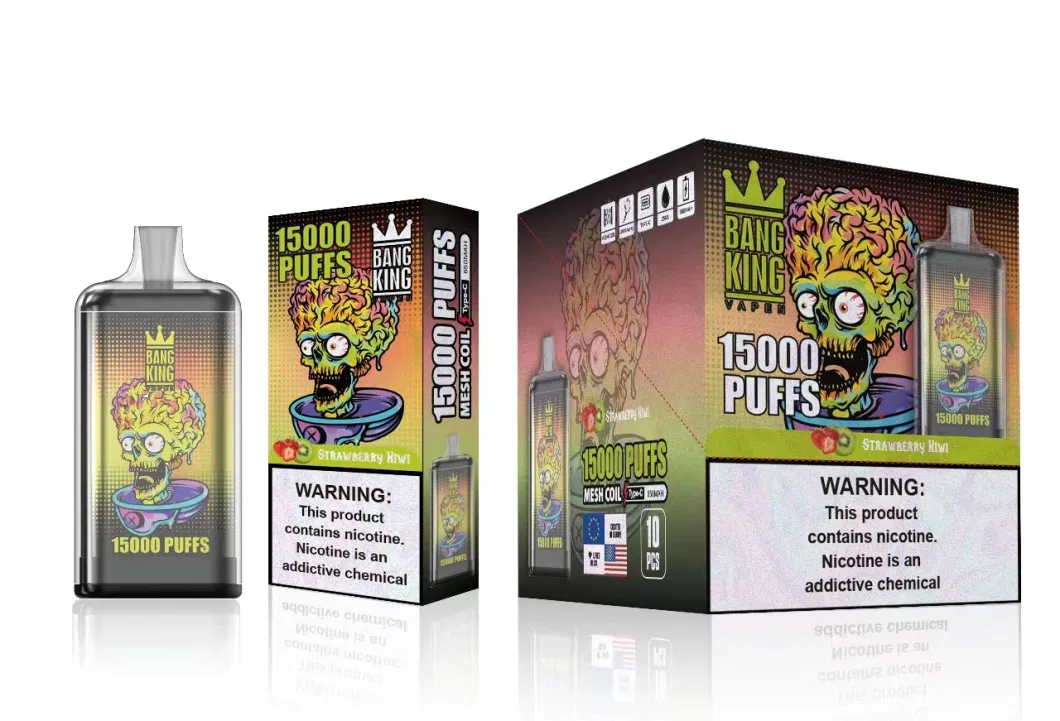 Bang King 15000 15K Puff Vs Wga Crystal King 12000 12K Puff 2% Electronic E Cigarette Disposable Vape