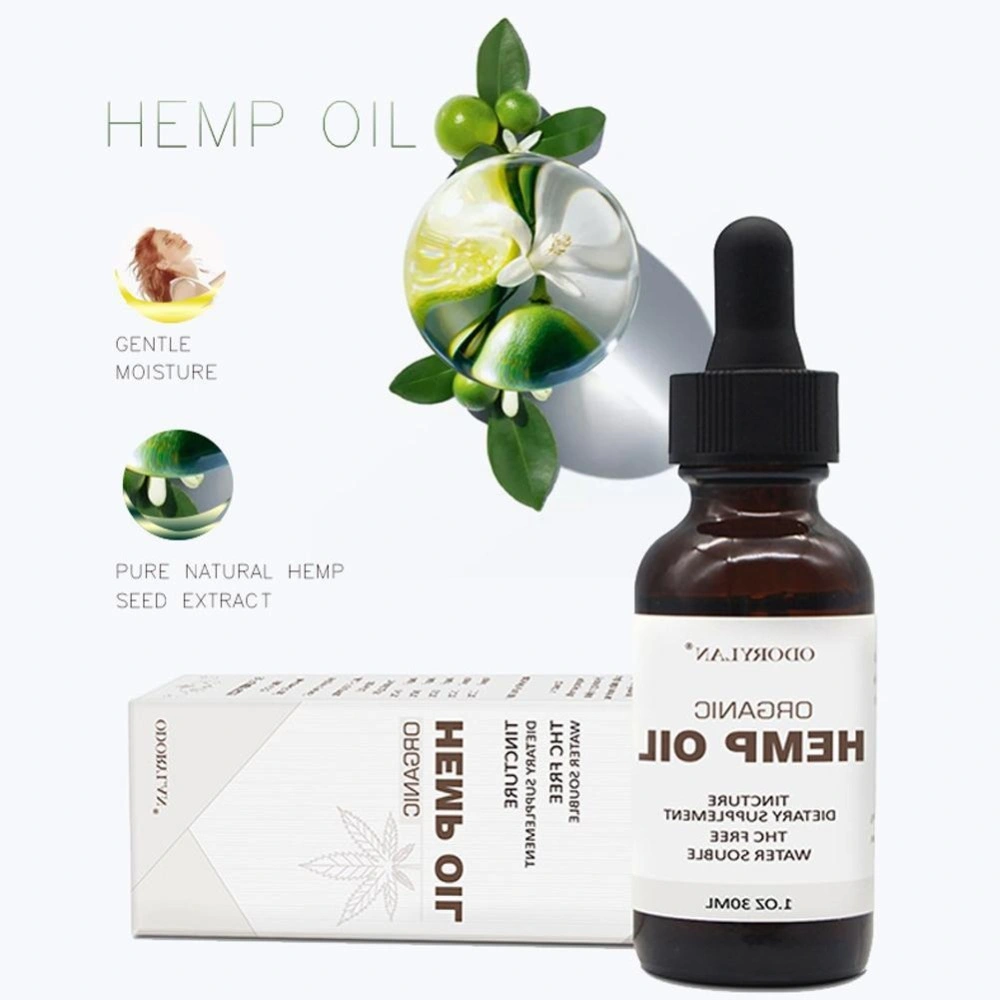 Hemp Oil 100% Natural Sleep Aid Anti Stress Hemp Extract Drops for Painanxiety &amp; Stress Relief