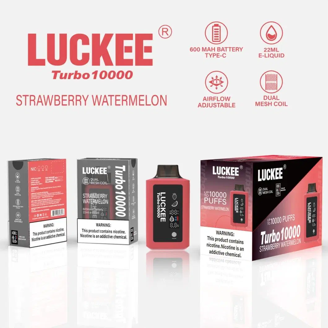 Luckee Turbo 10000 Puff Custom Brand Zbood Cola Plus Gear Husky 8000 Oxo Vape Cigarette Vape Dispsoable Vape