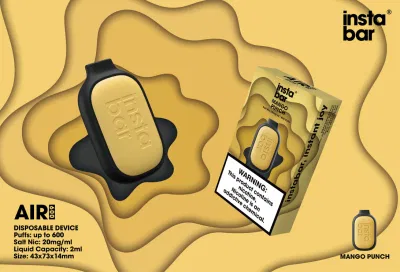 2ml desechable Vape Tpd público para el mercado del euro Instabar 600 inhalaciones