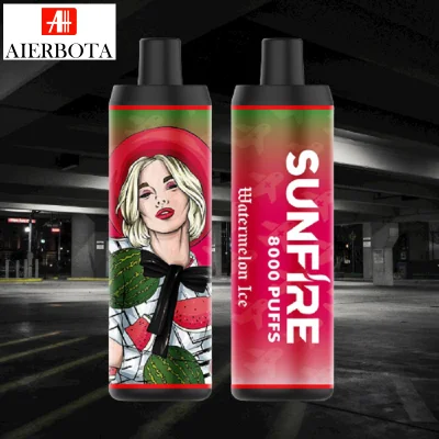 Cigarrillo electrónico Sunfire 8K 9K Tipo C recargable E Cigarrillo desechable I VAPE 8000 Puffs malla bobina sabores de frutas Entrega rápida a Francia