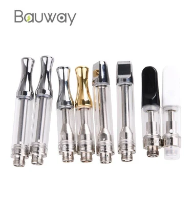  Mayorista de cartuchos de la fábrica de logotipo personalizado celda atomizadores E cigarrillo Pod vaporizadores de rosca 510 cartuchos recargables cartuchos de todos los de vidrio