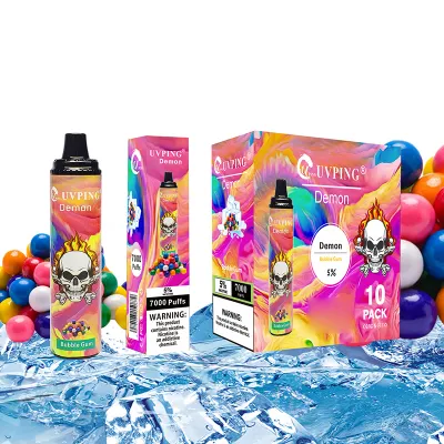  Mayorista de Shenzhen E cigarrillo desechable Ecig 12ml 7000 Puff Vs Uvping demonio cigarrillo electrónico con un 5% de la sal de la nicotina vaporizador desechables I Vape