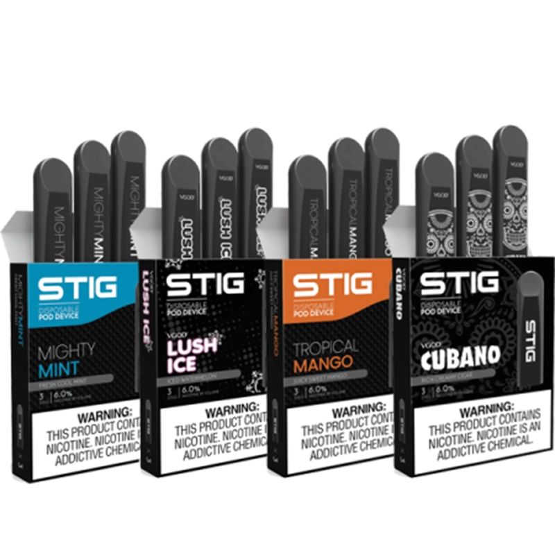 Top Quality Vgod Stiig Disposable Vape Pod Device 3 Pieces Per Pack 8 Flavors