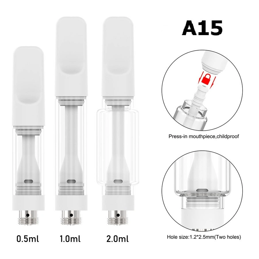 Wholesale Market All Glass Empty Vape 510 Thread Cartridge for D8 D9 Oil 2ml Packaging Tank