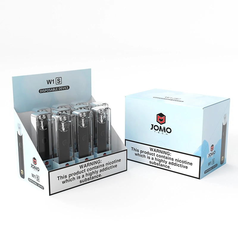 Jomo W1s 300 Puffs Disposable Vape Pod 1ml Empty Vaping Device Adjustable Pressure E-Cigarette