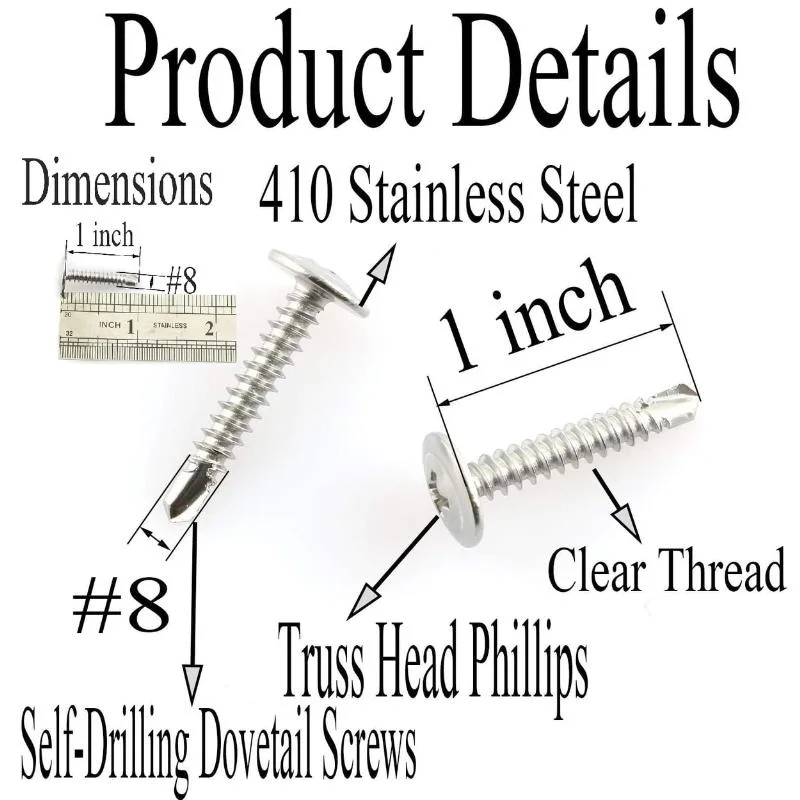 Hot Selling All Kinds of High-Quality Electro Galvanized Washer Drill Screws