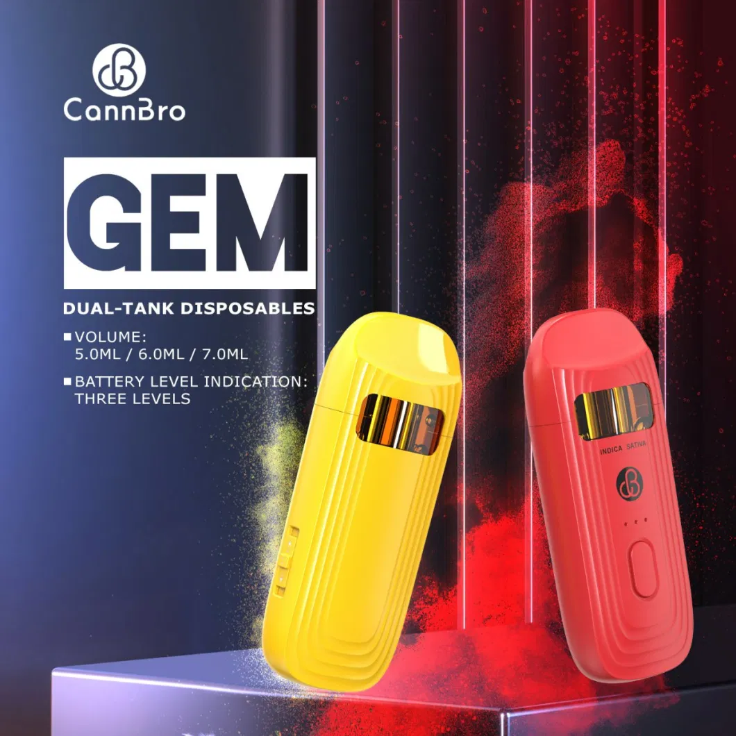 Wholesale Empty Rechargeable Thick Oil 5ml 6ml 7ml LED Disposable Dual Tank Electronic Custom Vaporizer Starter Kit Switchable Free Vape Ceramic Pen Price