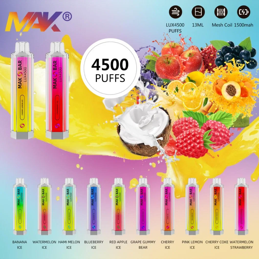 2022 Hot in Mak Factory Price OEM 2000puffs 3500puffs 5000puff 6000puffs Vape Pod Puff Disposable Vape