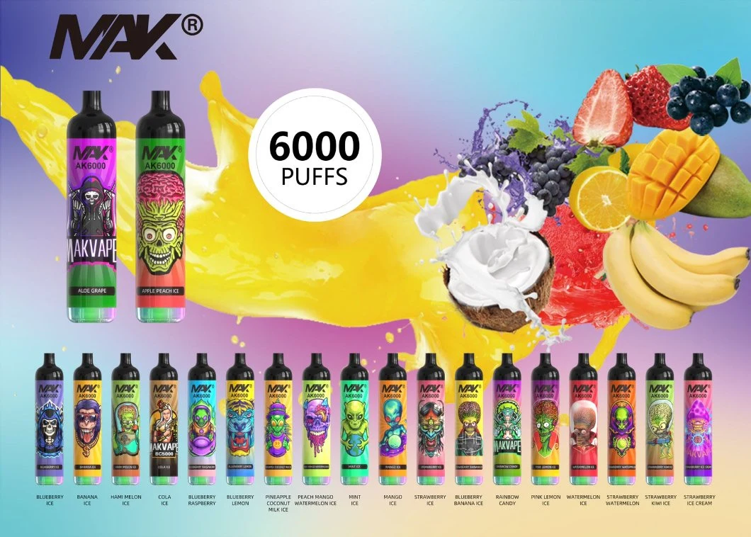 2022 Hot in Mak Factory Price OEM 2000puffs 3500puffs 5000puff 6000puffs Vape Pod Puff Disposable Vape