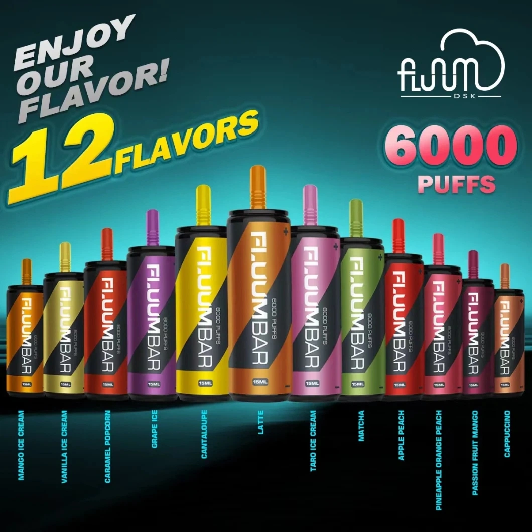 Fluum Bar Mesh15 Popular Disposable Pods Vape 6000puffs Mint Flavor OEM Service Manufacturer