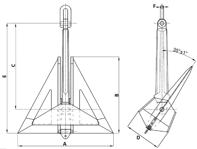 Marine Delta Flipper Hhp Anchor Manufacturer