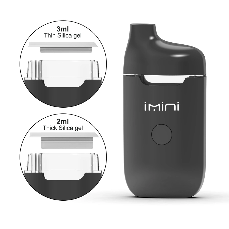 Wholesale Imini OEM Empty Diposable Vape 4ml 5ml Thick Oil Flat Tip Ceramic Coil E CIGS Diposable Pen Rechargeable Device Pods 380mAh Visual Vape Pen