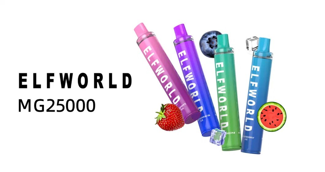 Original Elfworld Mg 2500 E Cigarette Unrechargeable RM Puffs Disposable E Cigarette Vape Crystal Legend Elf World Puff Bar Puff Plus Ultra