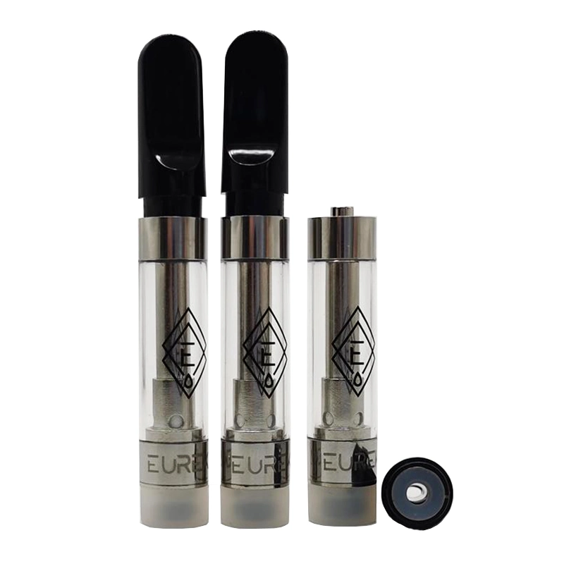 Eureka Clear Vape Pen Cartridges 0.8ml Glass Tank Ceramic Coil 510 Thread Thick Oil Atomizer E Cigarette Vaporizer Carts Vape