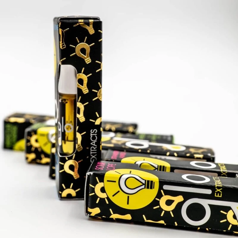 Glo Cartridges with Packaging Box 4 Style Available Ceramic Coil Glass Oil Tank Disposable Vape Pen