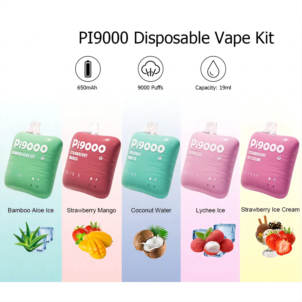 Best Wholesale Disposable Vape Pi9000/PE10000 Puffs Pen Wape E-Cig Recharg E Cigarette Vapes Pen 9/10K Puff Vape OEM